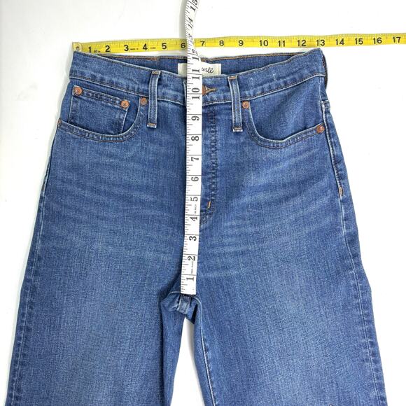 Madewell Slim Wide Leg Crop Crownridge Wash Raw Hem Edition 25 - Picture 7 of 8